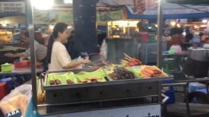 Невероятный рынок уличной еды Камбоджи прогулка деревня против города