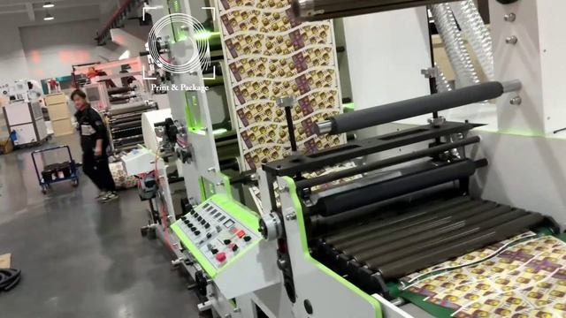 Флексопечатная машина с секцией высечки и удаления облоя для бумажных стаканчиков смотреть онлайн