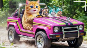 Мультики для детей и малышей про семейку Котиков живущих в городе. Мультики про животных