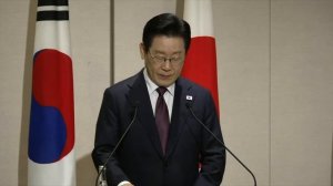 Президент Южной Кореи Ли Чжэ Мен на пресс-конференции с премьер-министром Японии, Япония, 13.01.2026