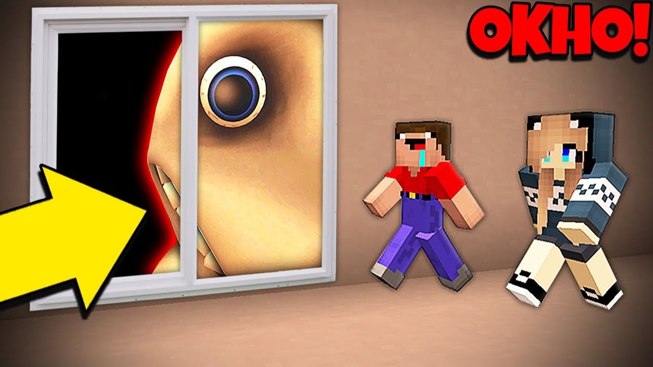 НУБ И ДЕВУШКА ПРО ПРОТИВ ЧЕЛОВЕК ЗА ОКНОМ КРИПИПАСТА В МАЙНКРАФТ смотреть онлайн