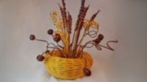 МК. Золотая ваза и Икебана из бумажной лозы. #31,32