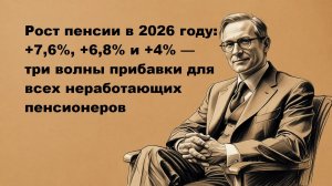 Рост пенсии в 2026 году неработающим пенсионерам