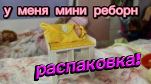 у меня МИНИ Реборн! распоковка