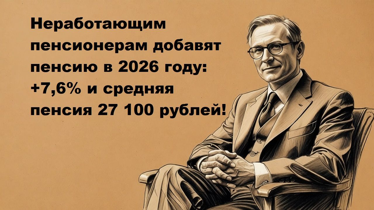 Неработающим пенсионерам добавят пенсию в 2026 году смотреть онлайн