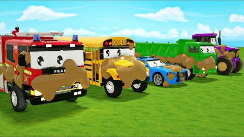 Десять в постели | Вымой школьный автобус | Детские стишки смотреть онлайн