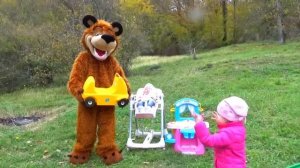 Лайк Крошки Настя горка с Мишкой