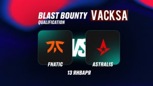 Astralis – Fnatic КС2 | 13.01.2026 | CS2 |  День 1 | BLAST Bounty Winter 2026