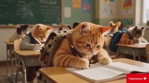 Котики детям - Рыжее семейство #3 (FHD)