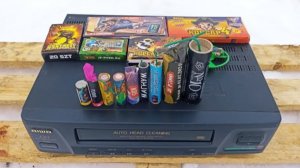 ✅Взрываем петардами видик из 2000х!!!