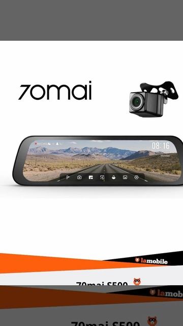 Видеорегистратор зеркало 70mai Rearview S500 Dash Cam Set смотреть онлайн