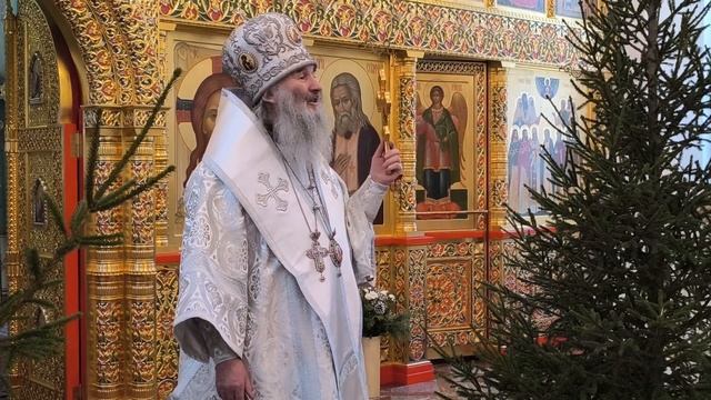 Проповедь митрополита Иоанна в отдание праздника Рождества Христова в храме прп. Серафима Серовского смотреть онлайн