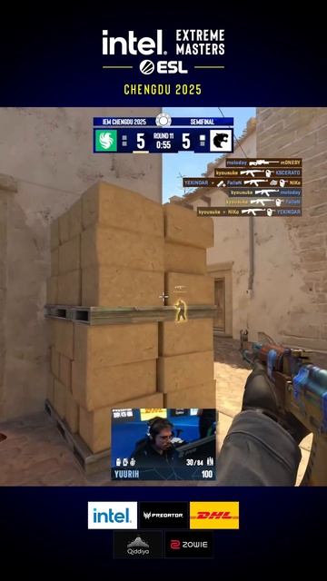 Лучшие моменты CS: Kyousuke делает эйс на IEM Chengdu #cs2 #counter strike #falcons #donk #monesy смотреть онлайн