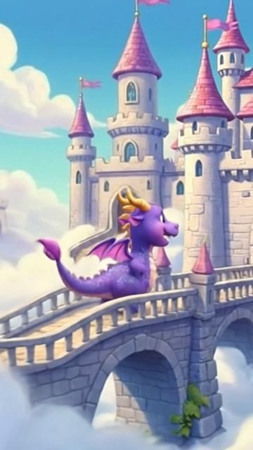 Дракоша идет в замок.