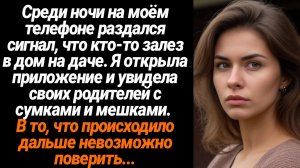 Жизненные Истории/Среди ночи на моём телефоне раздался сигнал, что кто-то залез в дом на даче