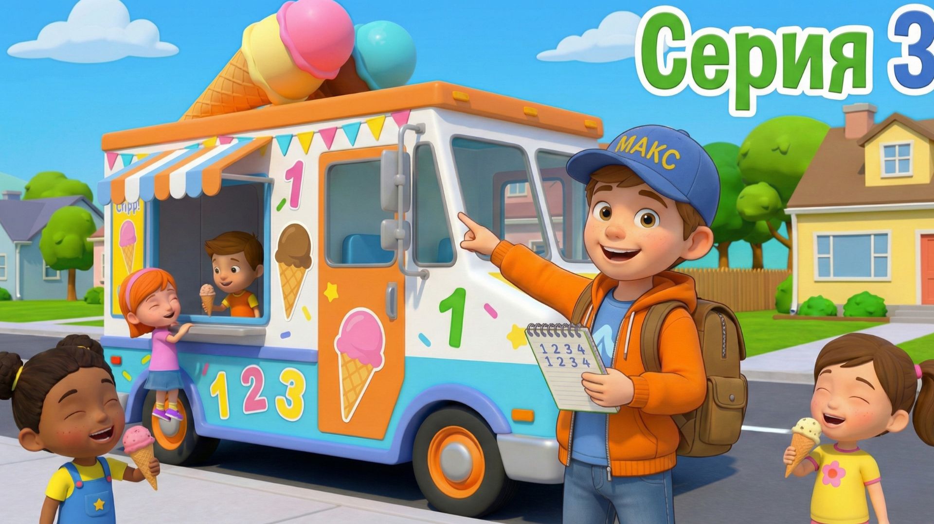 Знайка Макс учится считать 🍦 | Развивающее видео для детей смотреть онлайн