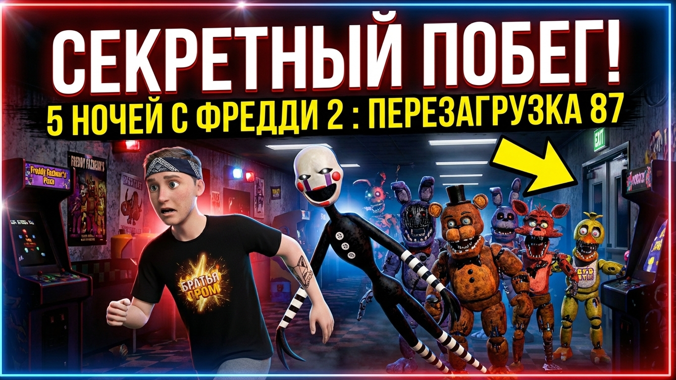 ⚡ПОБЕГ ОТ УЖАСНОЙ МАРИОНЕТКИ ➣ 5 НОЧЕЙ С ФРЕДДИ 2: ПЕРЕЗАГРУЗКА 87 смотреть онлайн