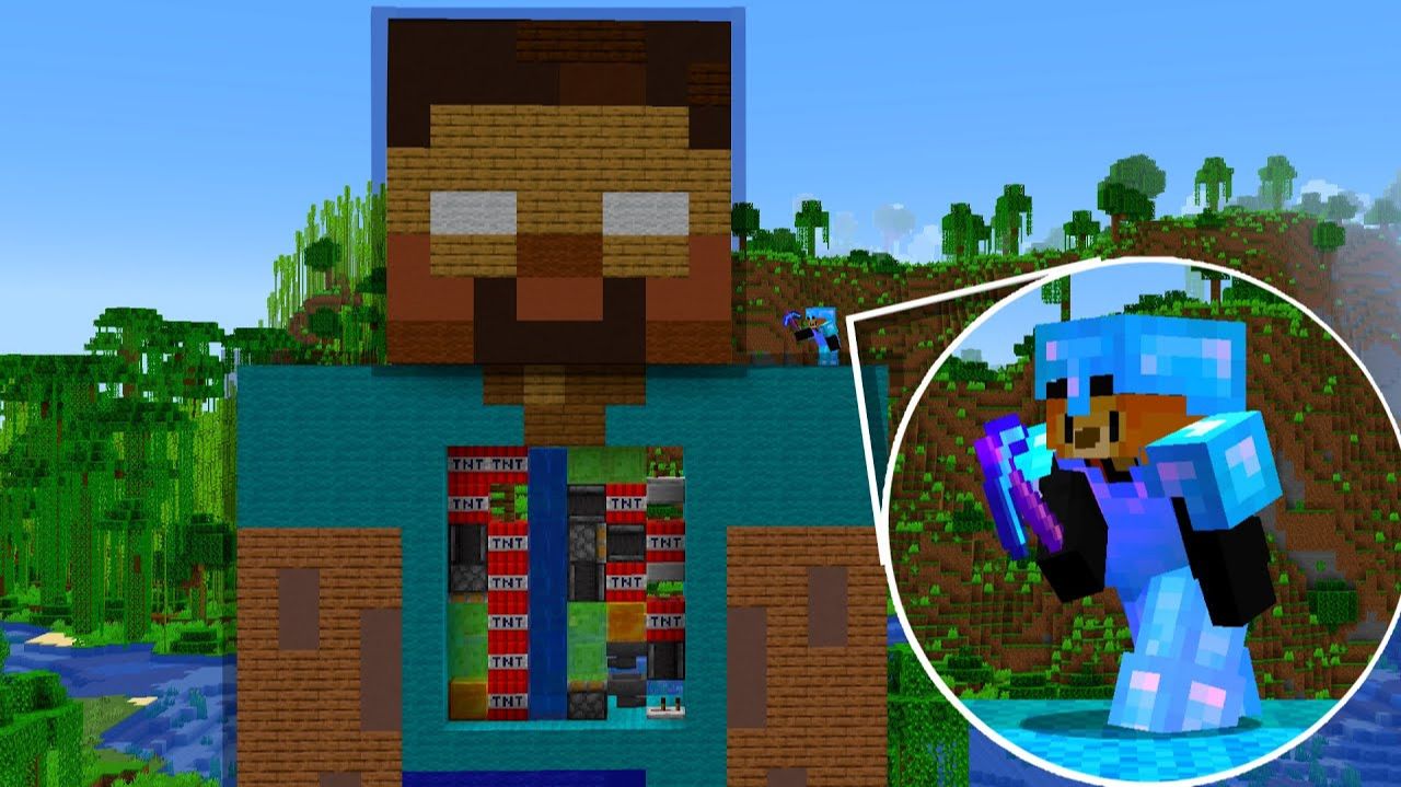 Строю статую, чтобы ОТОМСТИТЬ ХЕЙТЕРУ в Майнкрафт смотреть онлайн