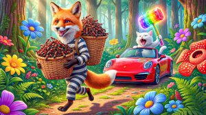 Мультики для детей, хитрая злая лиса напала на котиков, мультик/ мультики