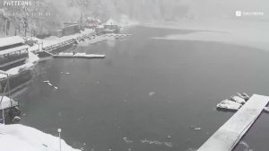 Абхазия, панорамный обзор озера Рица в веб-камеры (13 января, ЗИМА-2026)