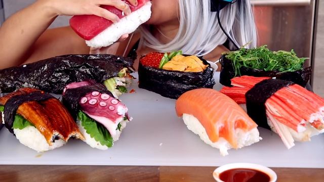 Mukbang ASMR|Подписывайтесь на канал🍣✨ 💜✨ смотреть онлайн