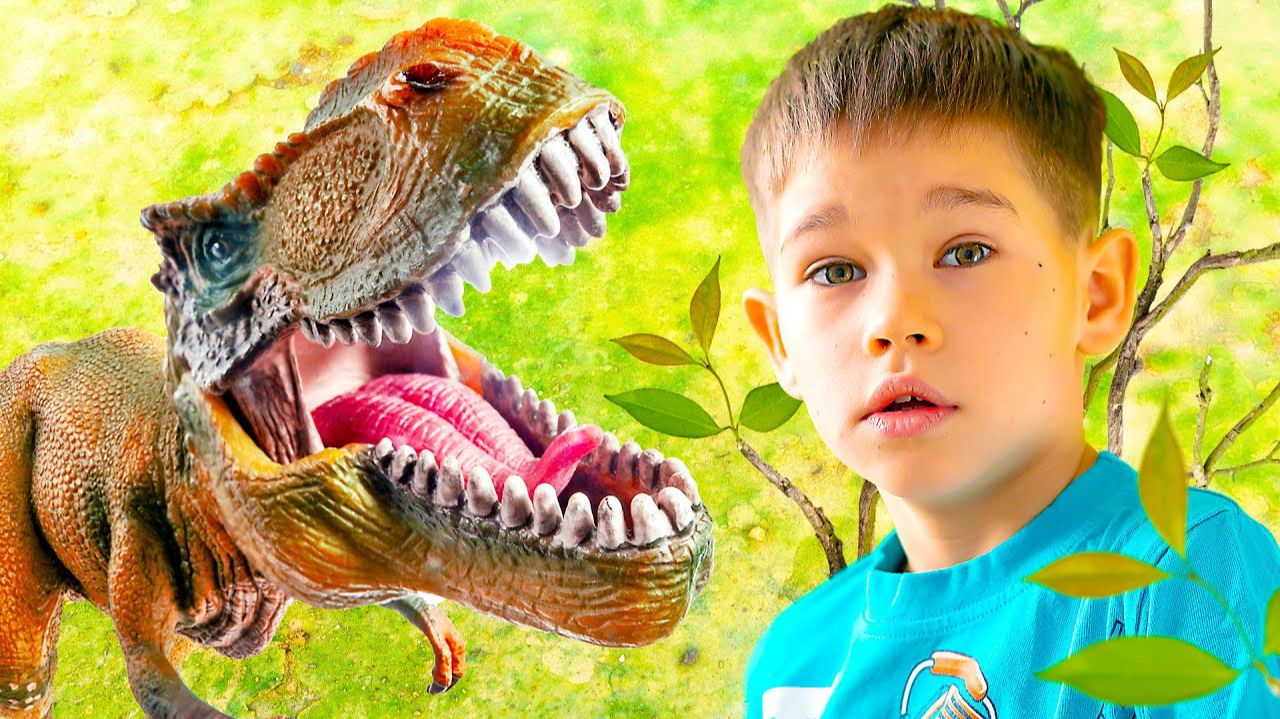 Динозавры в парке? Мы прогулялись по Юрскому парку. смотреть онлайн