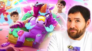 УЧИМ ПАПУ РОМУ ИГРАТЬ В БРАВЛ СТАРС / Stardrop Showdown in Brawl Stars