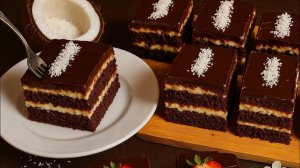 Вкуснее, чем Баунти из магазина! Шоколадные пирожные с кокосовой начинкой