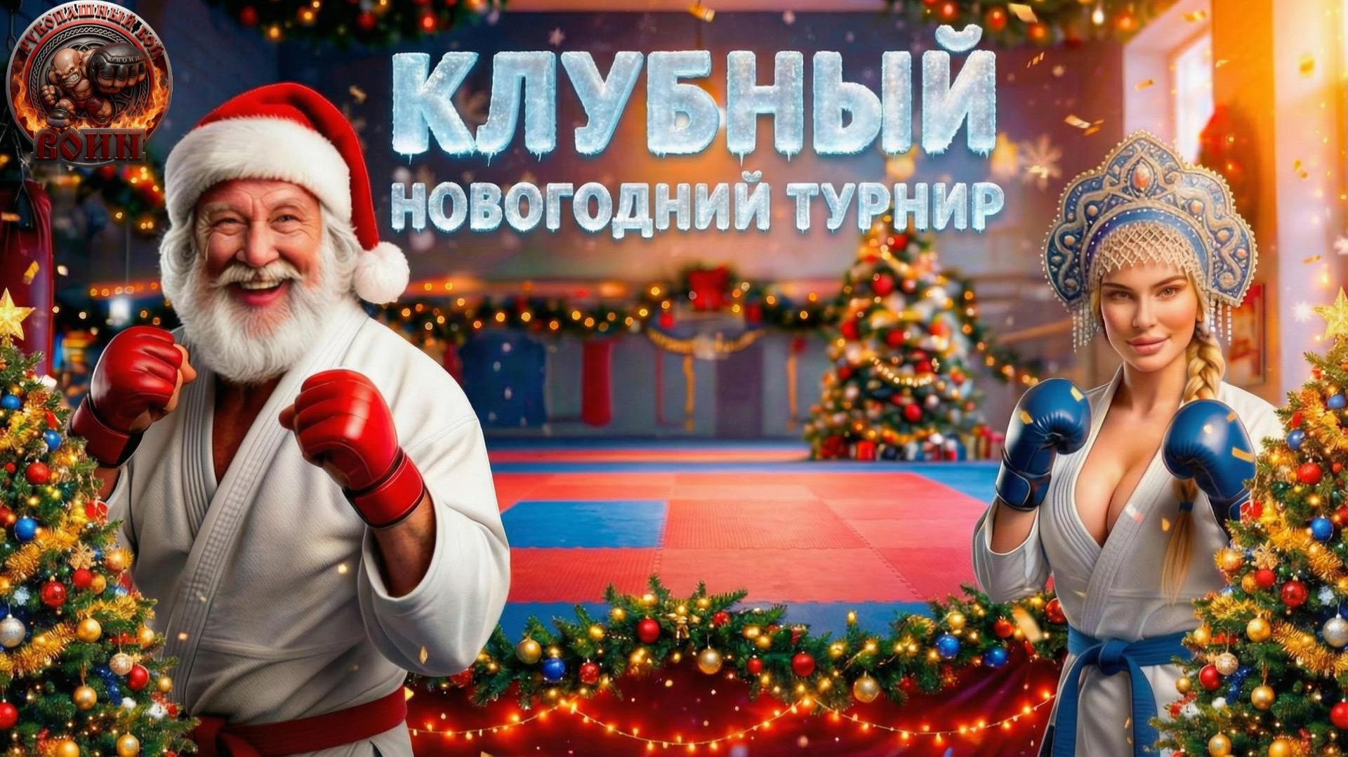 Новогодний клубный турнир в Спортивном Клубе ВОИН Рукопашный бой смотреть онлайн