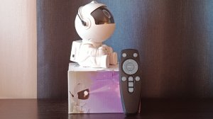 Проектор звёздного неба Космонавт белый|Видеоинструкция