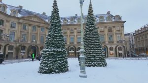 ✨ Парижский Лувр ✨✨ Прекрасная прогулка по снегу