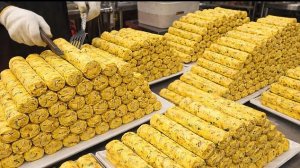 кимбаб из омлета. корейская еда