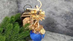 Балерина на шаре. МК елочные игрушки. МК бесплатно. Новогодние игрушки своими руками.