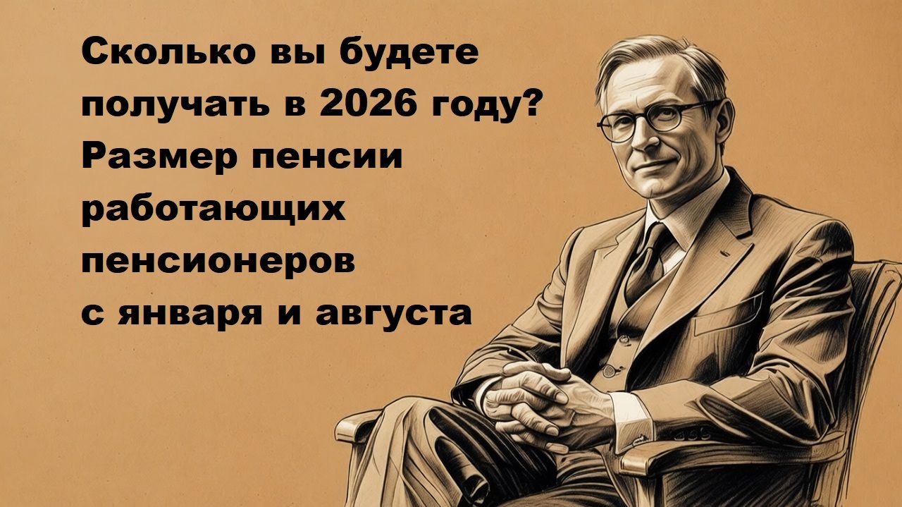 Размер пенсии работающим пенсионерам в 2026 году смотреть онлайн