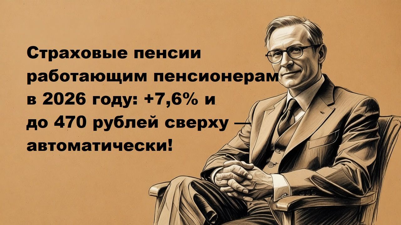 Страховые пенсии работающим пенсионерам в 2026 году смотреть онлайн