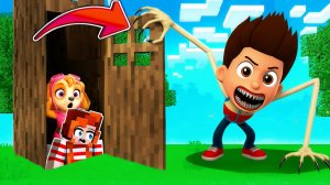 😓 Я И СКАЙ СПРЯТАЛИСЬ В ДЕРЕВЕ ОТ РАЙДЕР ПОЖИРАТЕЛЯ ХОРРОР В МАЙНКРАФТ