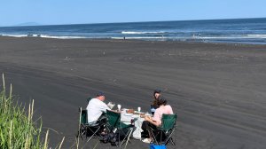 Камчатка, июль 2025. Поездка на  Халактырский пляж. Тихий океан.