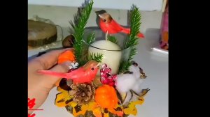 Осенний подсвечник