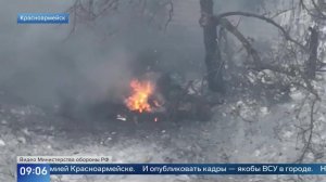 Появились кадры ликвидации боевиков ВСУ с флагом Украины в Красноармейске.