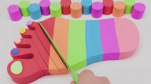 ЛЕПИМ ЦВЕТНУЮ СТОПУ ИЗ КИНЕТИЧЕСКОГО ПЕСКА ВИДЕОЛЕПКА МУЛЬТИКИ ДЛЯ ДЕТЕЙ КАНАЛ ИГРАЛКИ-ЗАЛИПАЛКИ