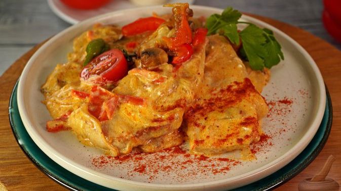 ОТБИВНЫЕ В СМЕТАННО-ГРИБНОМ СОУСЕ смотреть онлайн