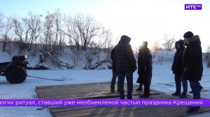 Подготовка к крещенским купаниям в Ирбите