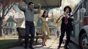 Когда играет Саксафон [ai ретро]