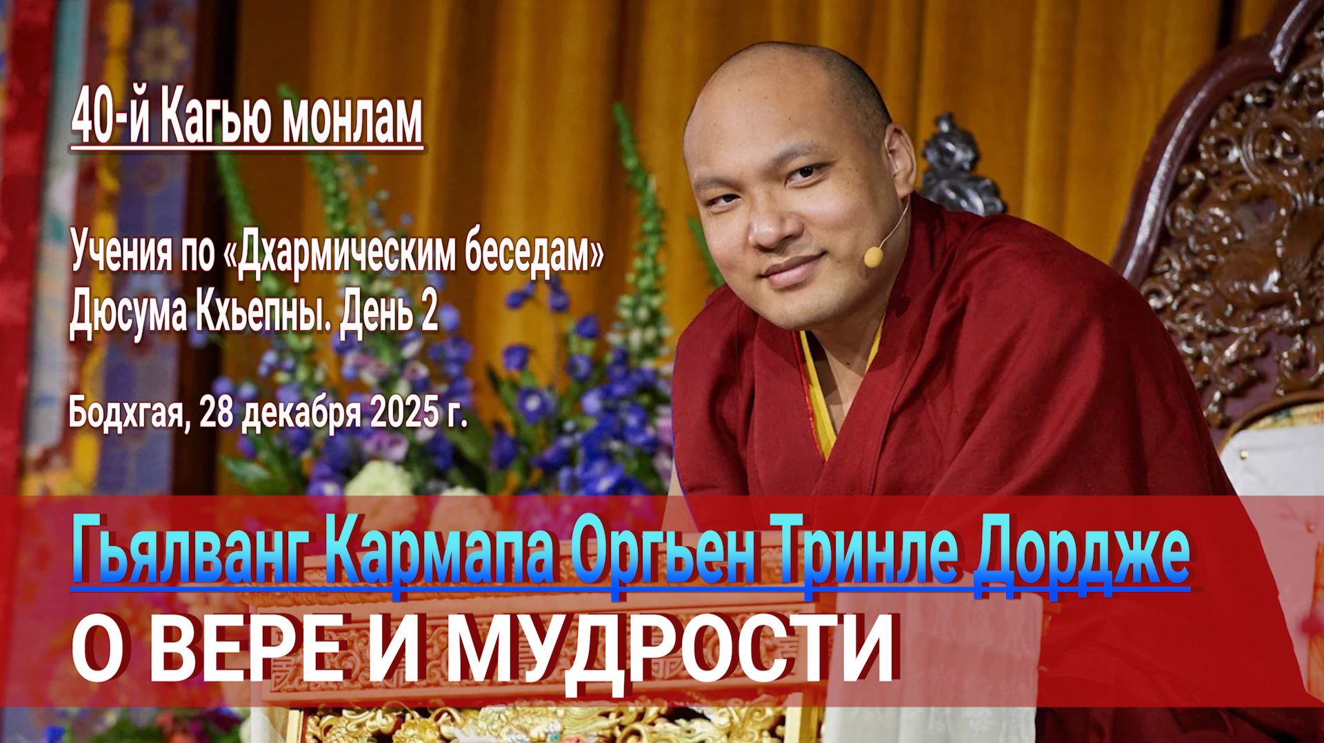 Кармапа о вере и мудрости смотреть онлайн