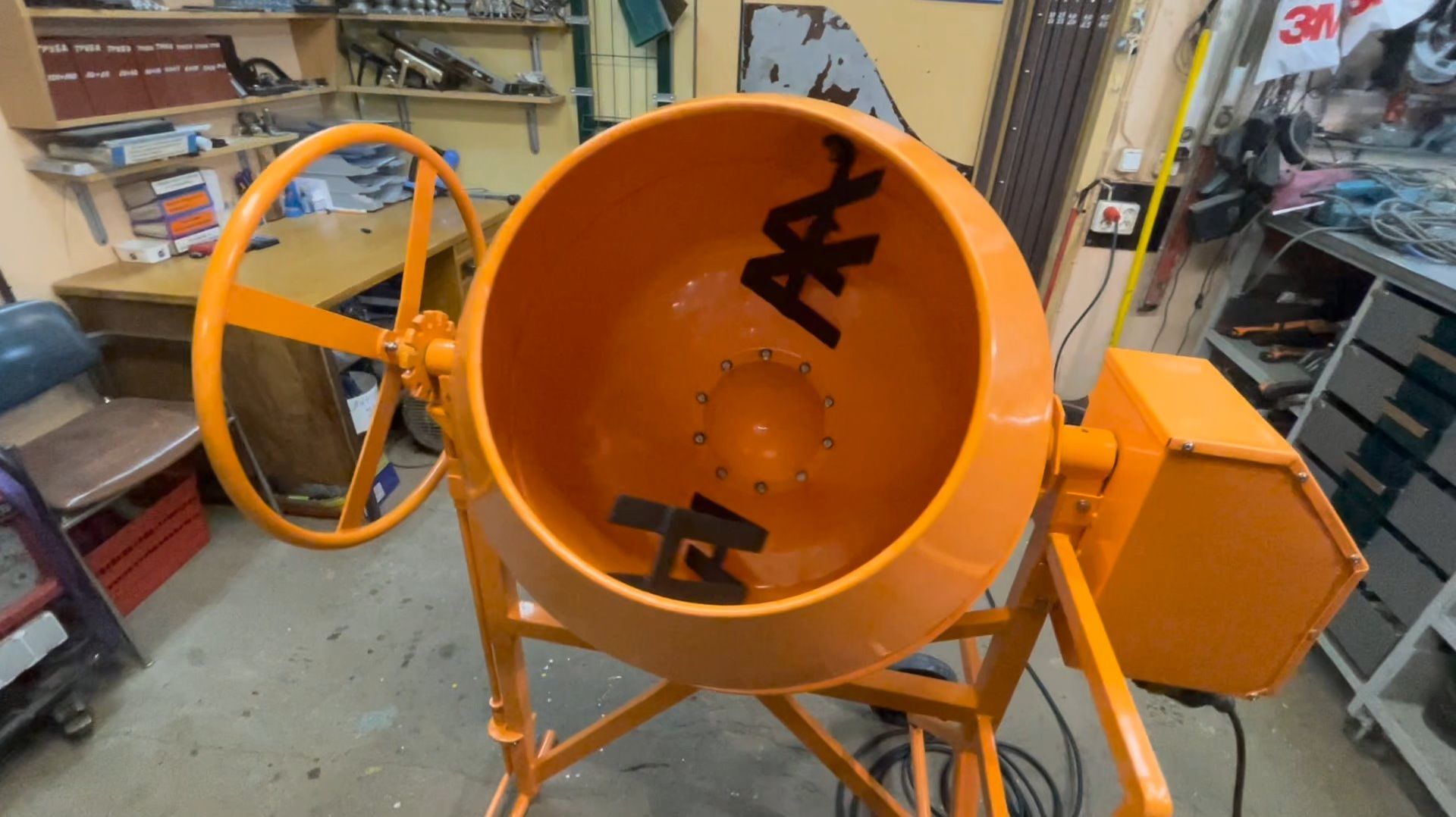 Ремонт и модернизация бетономешалки «Лебедянь»