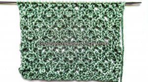 Лаконичный мелкий ажур спицами для вязания свитера, кардигана