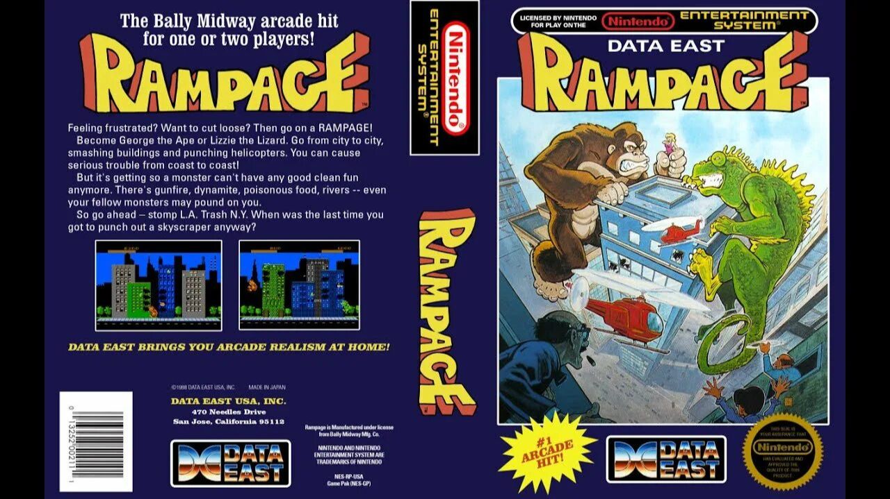 Rampage (NES) смотреть онлайн