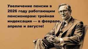 Увеличение пенсии в 2026 году работающим пенсионерам