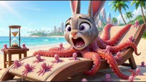 Неожиданная новая жизнь Джуди в образе осьминога. Сигма герл ремикс