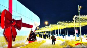 Каток на Царской набережной в Коломенском. Впервые в Москве! Вечерняя новогодняя Царская набережная